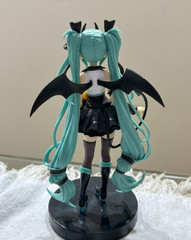 Anime Little Devil Hatsune Miku Dark Angel Racoon PVC Figure Model Ornament Gift
