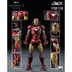 Threezero Marvel Infinity Saga Iron Man Mark 6 Battle Damaged DLX Action Figure