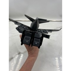 Power Rangers Wild Force Black Silver Jet Megazord Transforming Action Figure
