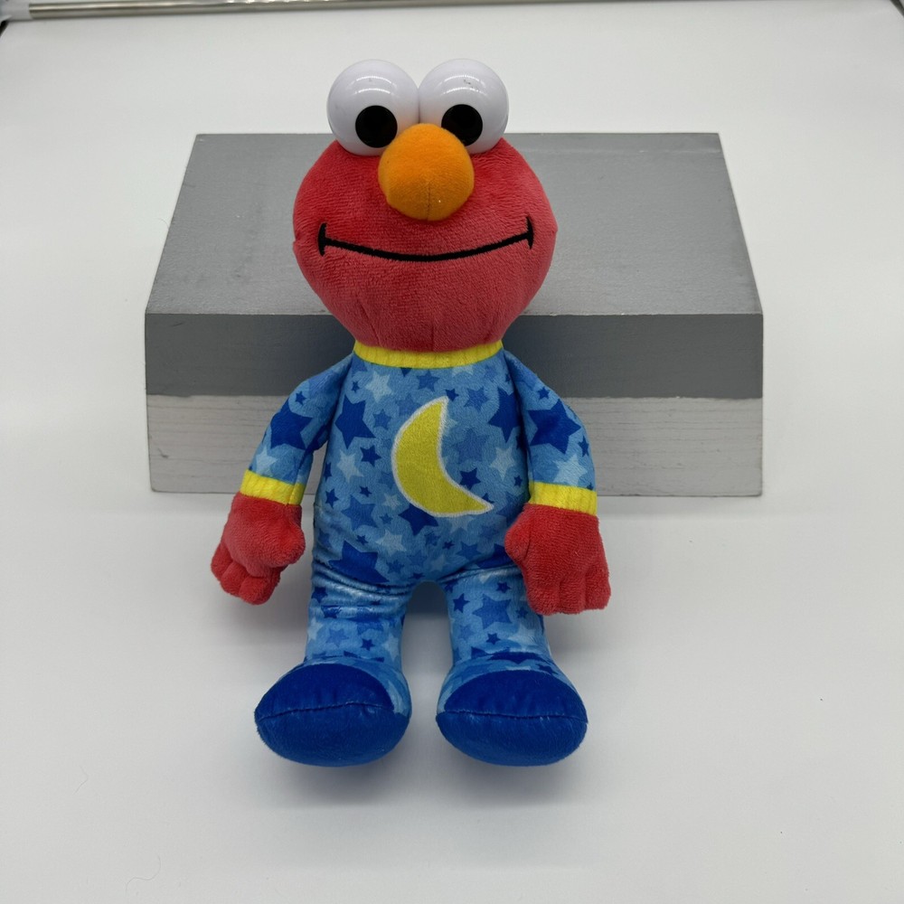 Sesame Street Plush Sleepy Time Elmo Lullaby & Goodnight Music 13″ Tested