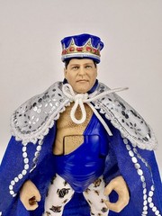 WWE Elite 82 Jerry “The King” Lawler 100% Complete w/ Crown, Royal Robe & Hands