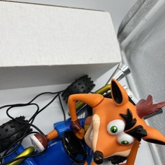 Vintage Crash Bandicoot RC Car Wired Remote Control Car Crash Team Racing 2000