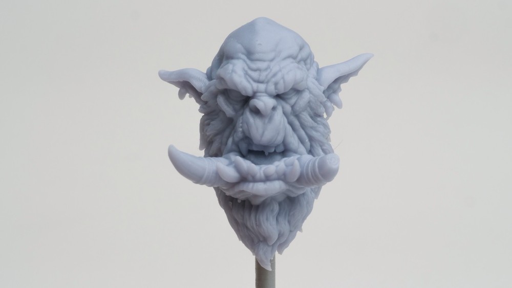 3d Printed Resin Head For Fantasy / Mythic Legions 1/12 Orc Beard Head #2