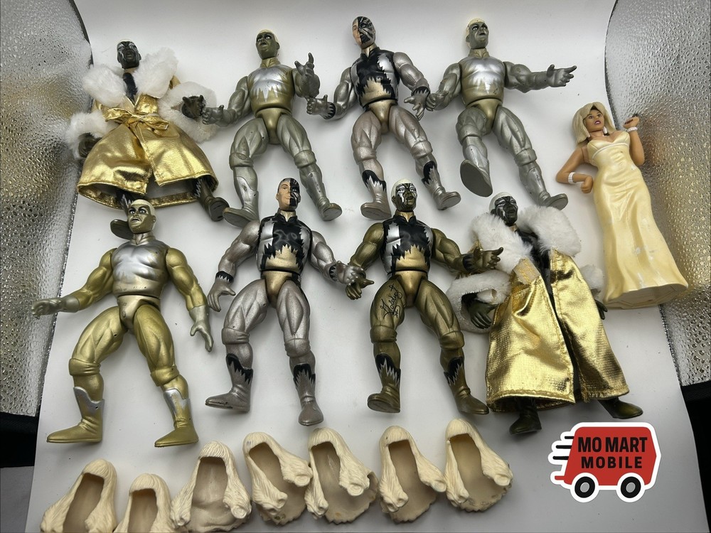 Goldust BCA Lot WWF Jakks Marlena Wig Accessory Robe WWE Dustin Rhodes 2 Tuff