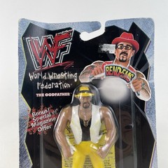 Vintage JustToys 1999 WWF WWE Bend-Ems The Godfather Figure Series 11 New