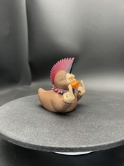 Punk Rock Bigfoot Ducky Figurine Flipping The Birdie! Ready For Your Jeep!