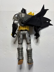 DC Comics Batman Action Figure w/ Cape Gray Black Yellow Plastic Comic Hero