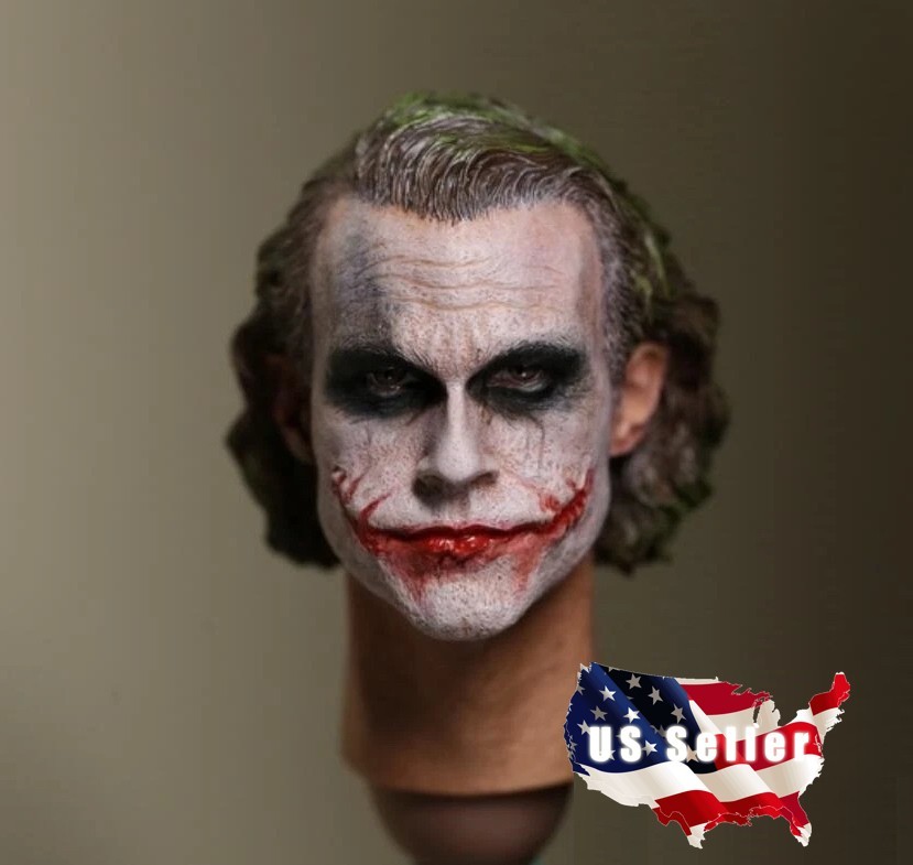 1/6 Joker Head Sculpt For 12″ Male Figure Hot Toys Worldbox Ganghood DX11 DX01
