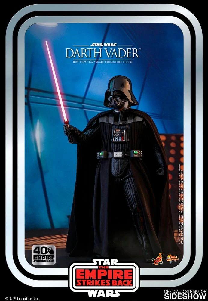 STAR WARS~EPISODE V: TESB~DARTH VADER~SIXTH SCALE FIGURE~MMS572~HOTTOYS~MIBS