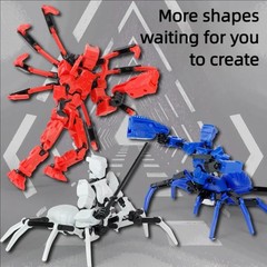 DIY Assembled Robot Model Kit – 13 Joint Spider Mecha Action Figure Toy for Kids