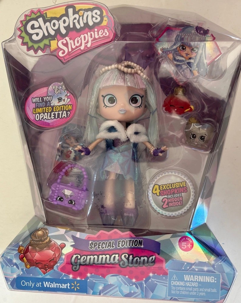 Shopkins Shoppies Limited Special Holiday Edition Gemma Stone Doll New