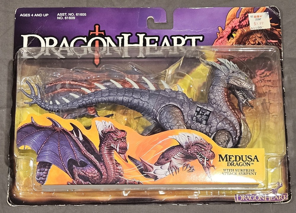 Medusa Dragon 1995 DRAGONHEART Kenner Vintage MOC NEW Sealed, Vintage Toy