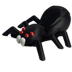 Fleximech Black Widow Articulated Creepy 3d Printed Spider Fidget Toy