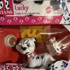 Mattel Disney 101 Dalmatians Dog Figure Set Jewel Lucky Wizzer Dipstick Boxed