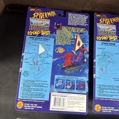 (4) SPIDER-MAN WEB SPLASHER HYDRO-BLAST ACTION FIGURE TOYBIZ NEW VENOM KAYAK