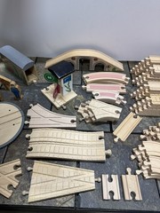 Thomas & Friends Wooden Railway Track, Draw Bridge, Sodor Wood & More – BIG LOT