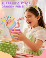 12″ Articulated Dragon & 4.53″ Eco-Friendly Crystal Egg – Surprise Toy for Kids