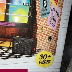 -Mga Miniverse Real Music Record Shop With Exclusive Fender-In Hand
