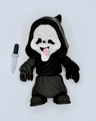 Ghostface Scream Mini Figurine w/ Knife Accessory Black White 3in articulating ￼
