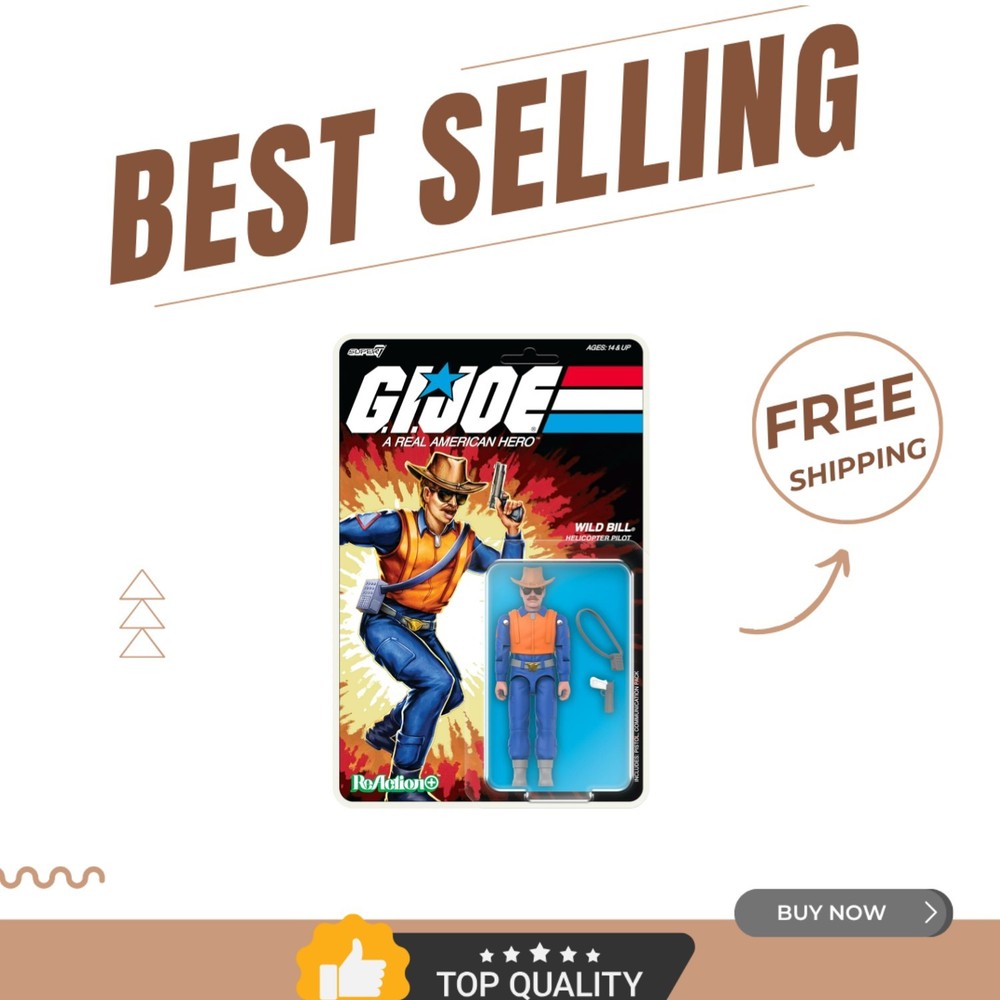 Vintage-Inspired G.I. Joe Wild Bill Cartoon Action Figure – O-Ring Construction