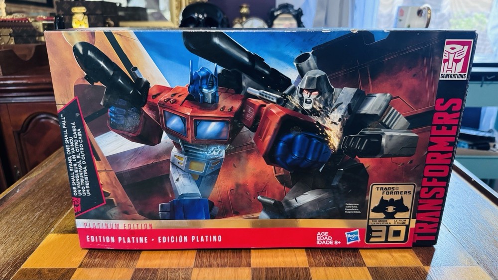 Transformers Platinum Edition Optimus Prime & Megatron One Shall Stand Fall Set