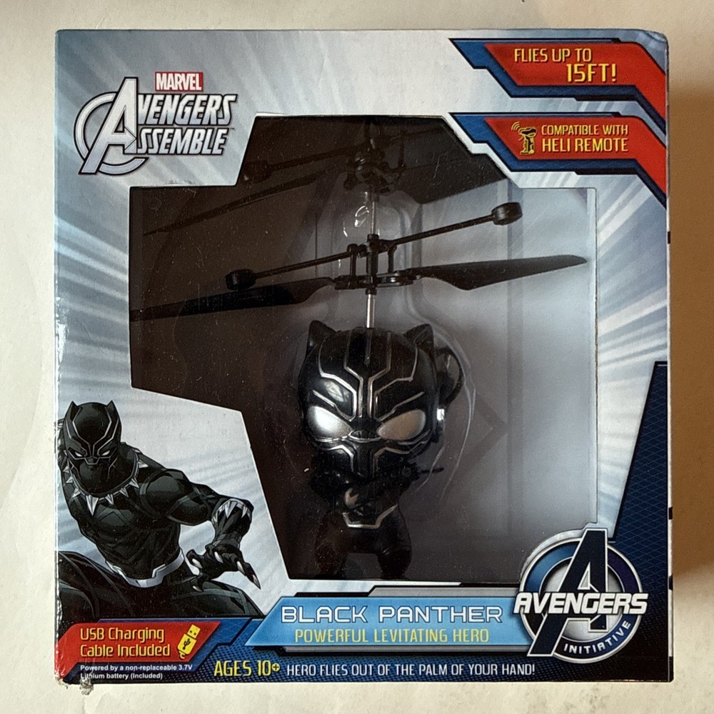 New Marvel Avengers Assemble: Black Panther Powerful Levitating Hero for kids