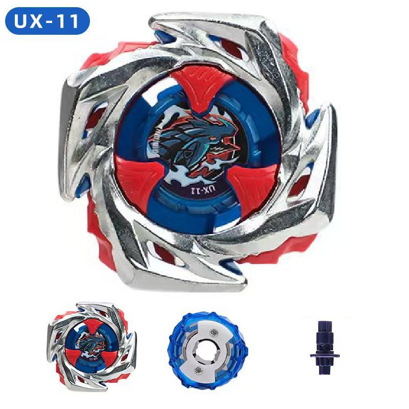 Burst Beyblade UX-11 Impact Drake Red Silver Blue Spinning Top Gyro Game Toy