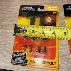 Final Faction Cartoon Alpha Team 1 Weapons Packs & Kharn Weapons Packs Lot Of 20