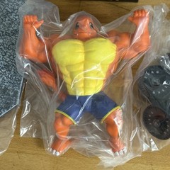 Pokémon Figurine Charmander Weightlifting Bodybuilder – NEW – RARE