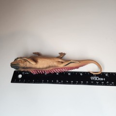 Realistic Lizard Toy Figures Set of 3 Iguana Komodo Dragon Frilled Lizard 8″