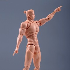 Romankey X COWL 1/12 Male Action Figure Joint Body Doll 6in Yellow Model w/Head