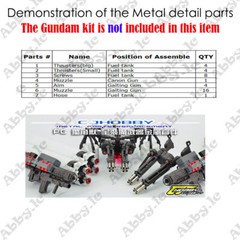 for PG 1/60 Unicorn FA Full Armor Unit Model CJ Metal Detail up Add-on Parts Set