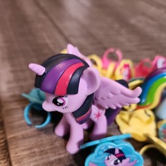 My Little Pony Cake Topper, 3-Piece Deco with Rainbow Dash and Twilight Sparkle
