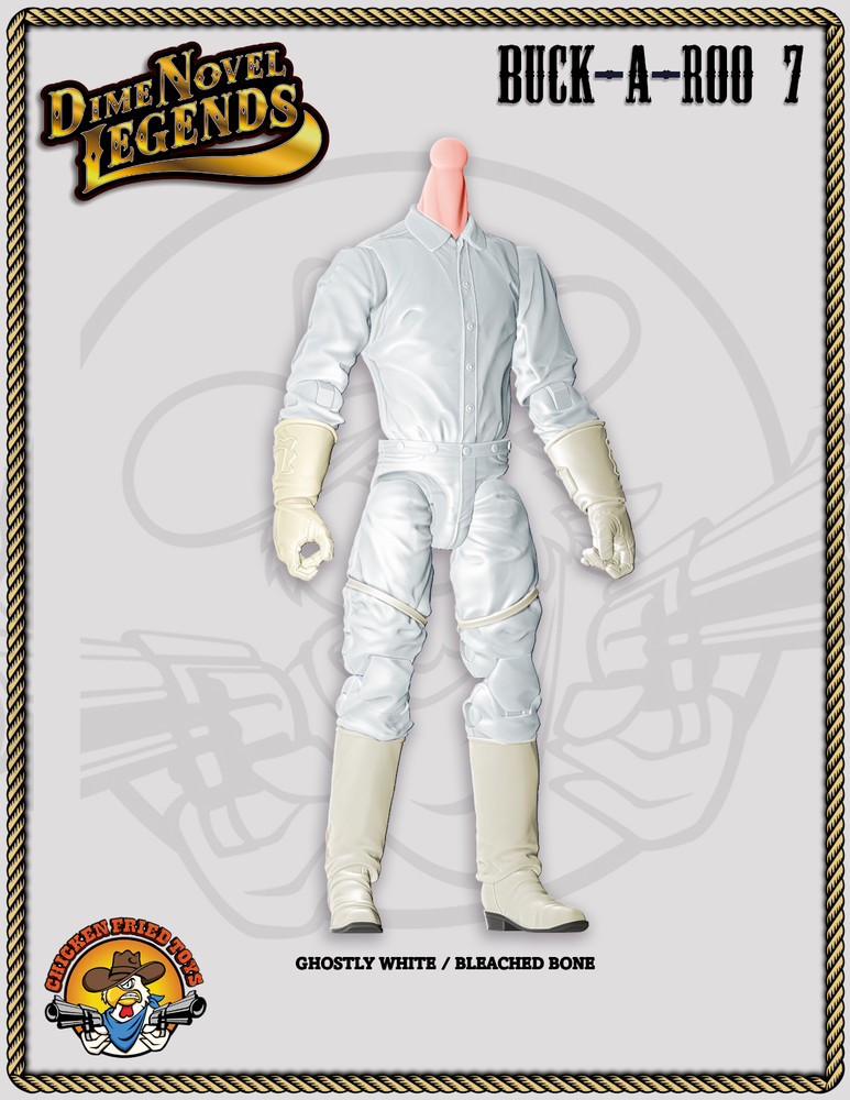 Dime Novel Legends 1:18 scale (4″) action figure Buck-A-Roo #7 blank body