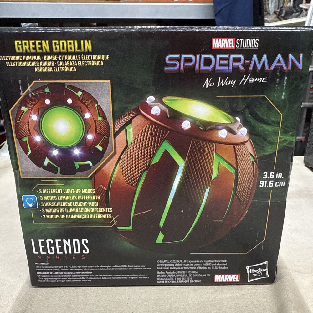 Marvel Legends Gear Prop Replica – Green Goblin Electronic Pumpkin IN STOCK