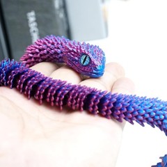 19inch 3D Printed Snake Model,Articulated Animals figure,Fidget Toys Home Decor