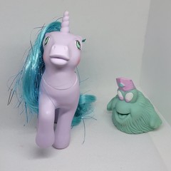 VINTAGE 1987 G1 My Little Pony Princess Sparkle & Bushwoolie Companion Figure