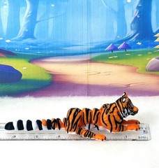 3D Printed Tiger – 6.5″ Articulated Orange Tiger Jungle Animal Fidget Toy