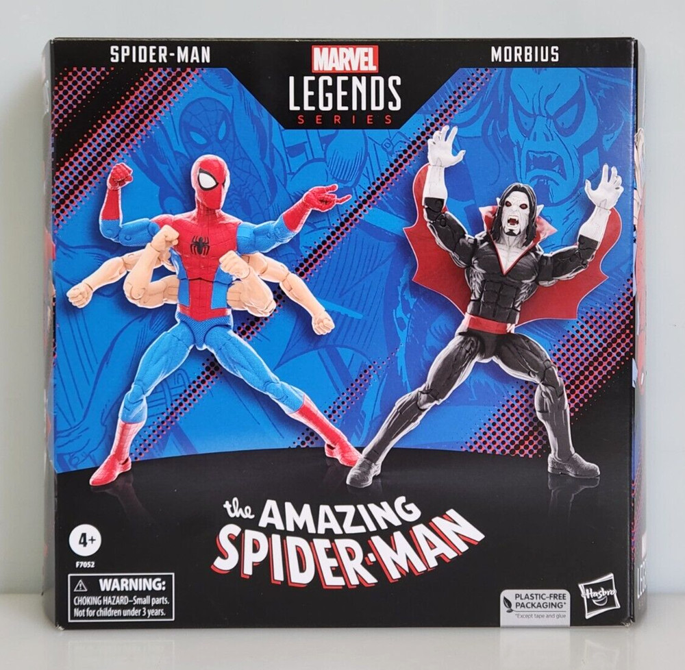 Marvel Legends Series 6 Six Arm Spider-Man Morbius 2-Pack Walmart Exclusive, New