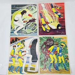 Complete Whitman Space Ghost Frame Tray Puzzles Box Set 4 Hanna Barbera Vintage