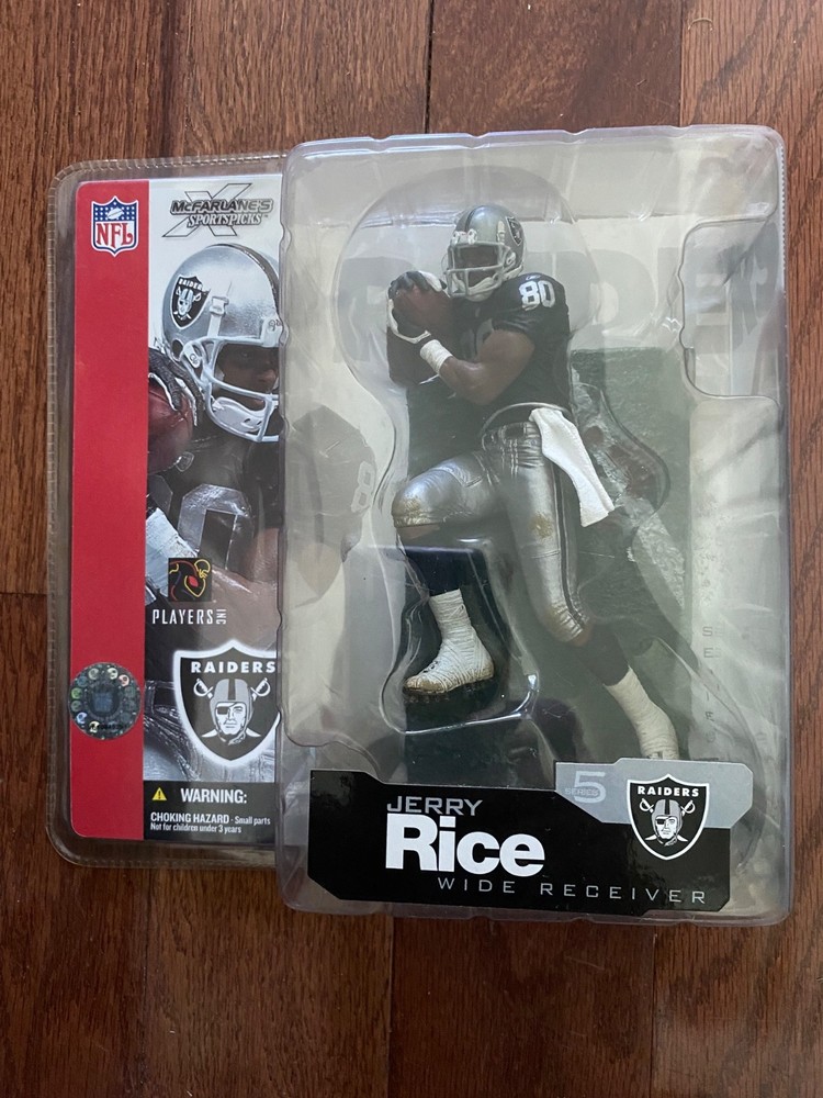 McFarlane Jerry Rice NFL Series 5 Oakland Raiders Action Figure Black Jersey