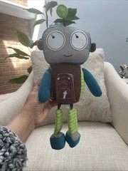 Bits i Bots Botsy Robot Marv Plush Rattle Toy 12”