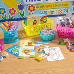 Bulk Religious Coloring Books -Sunday School Supplies, 72 Pieces