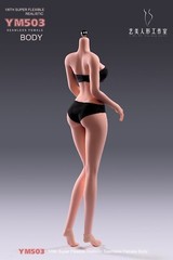 USA 1/6 Yi Ji Silicone Woman Action Figure Body YM503 Pale Suntan Tan Skin Toys