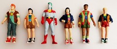 1991 CAPTAIN PLANET 6 Action Figures by Applause, Linka, Kwame, Mati, Wheeler +