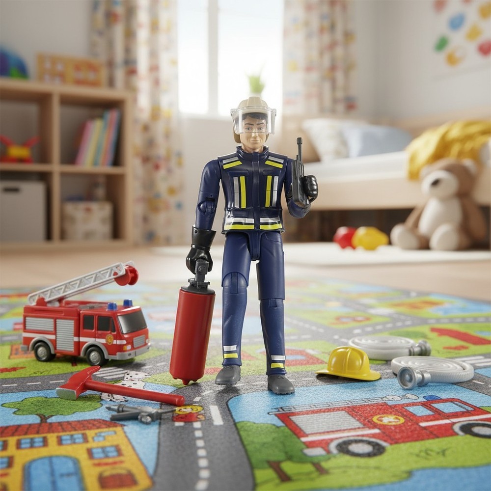 Durable Bworld Fireman with Accessories – Perfect for Indoor & Outdoor Play