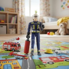 Durable Bworld Fireman with Accessories – Perfect for Indoor & Outdoor Play