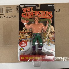 WWE LJN Superstars Series 3 JAKE “THE SNAKE” ROBERTS RETRO Figure 8″ BLACK CARD
