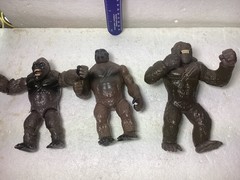 King Kong action figure lot of three.