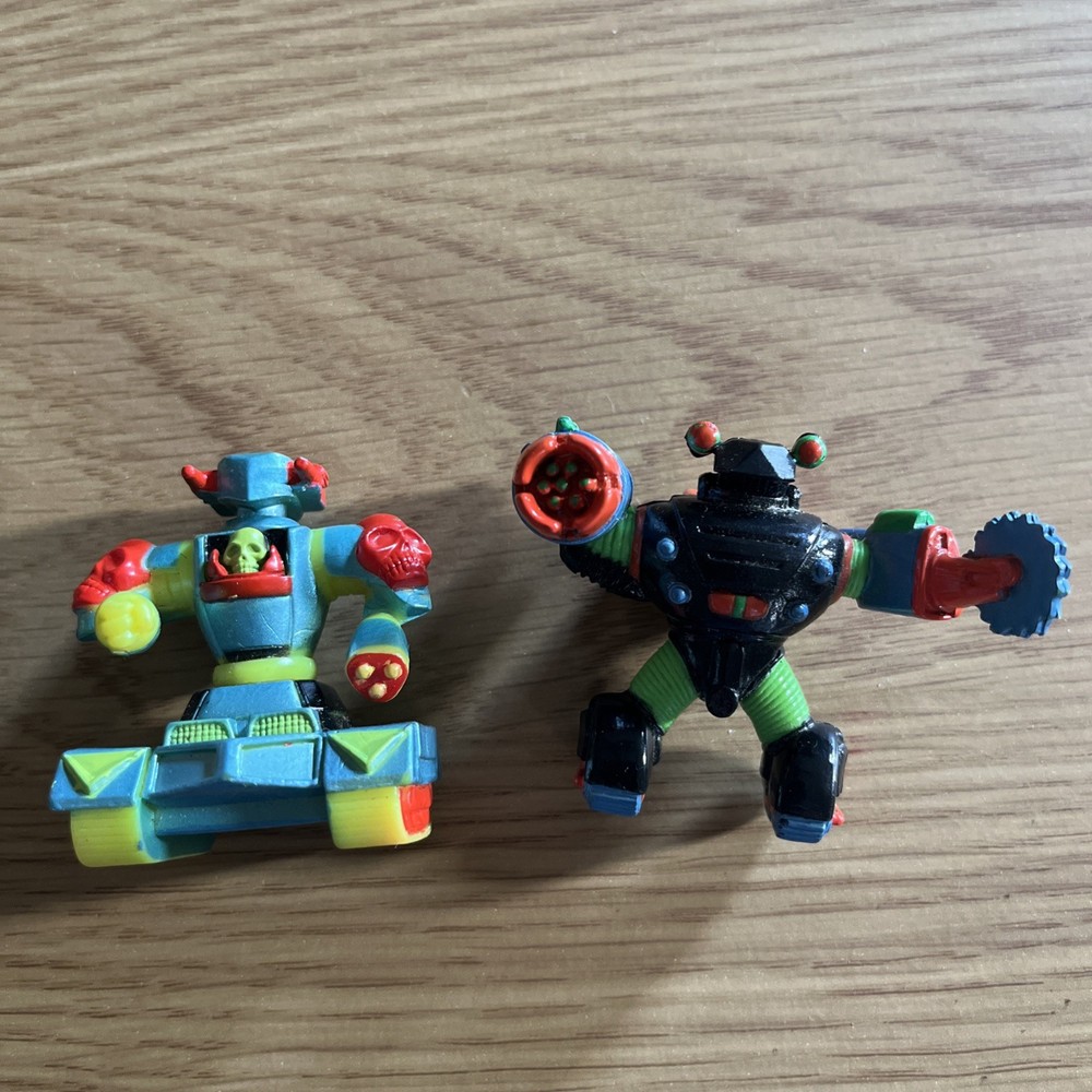 Galoob 1991 Trash Bag Bunch 2in Figures Plutor Trash Blaster Lot